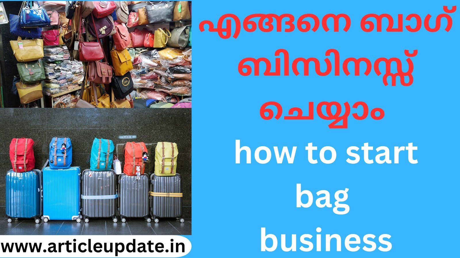 എങ്ങനെ ബാഗ് ബിസിനസ്സ് ചെയ്യാം how to start bag business